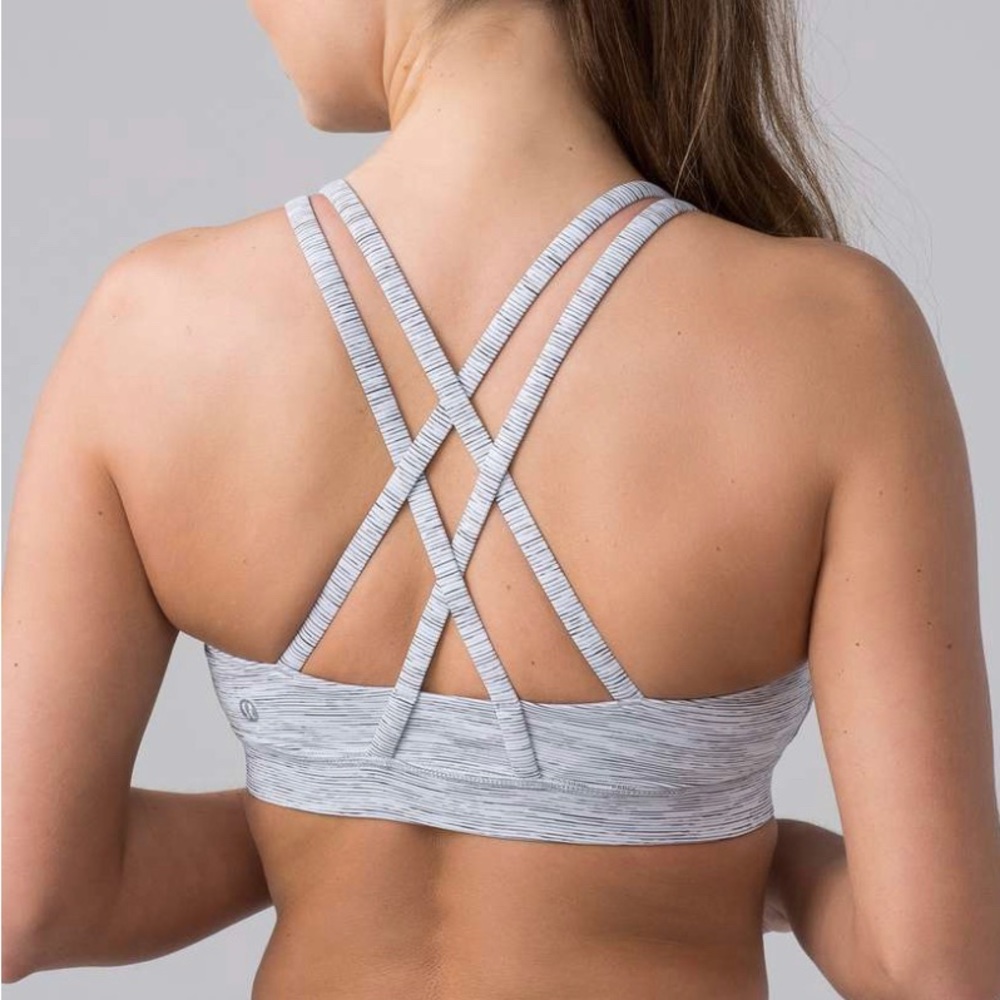 Grey Lululemon bra, size 4